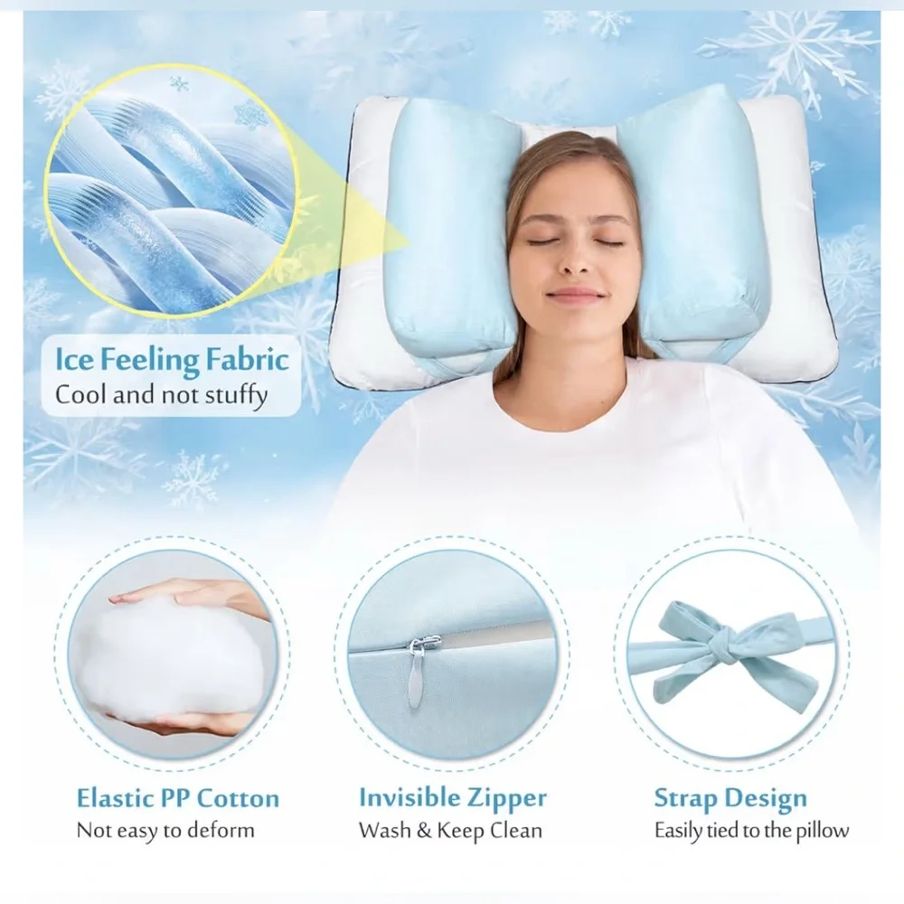 NEW Back Sleeper Beauty Pillow Anti Aging Wrinkle Face Up Head Positioning